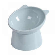 Elevated Cat Bowl for Dry and Wet Food, Slanted Design