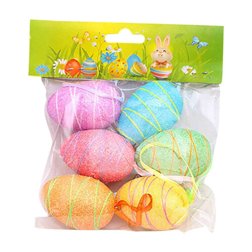 Œufs décoratifs de Pâques en forme de lapin 4x6cm