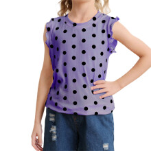 Girls Polka Dot Sleeveless Tank Top Casual Fashion