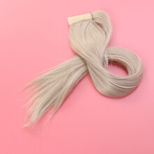 Flaxen Ponytail Hair Pieces for Women Heat-Curled
