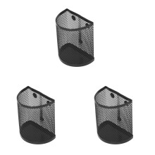 Magnetic Pen Holder Semi-Circular White 3PCS