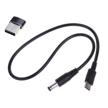 USB C - DC5.5x2.1mm tápkábel megfigyelő kamerákhoz