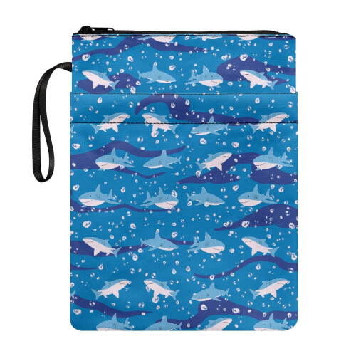Shark Pattern Book Cover Sleeve 8.66 x 11.42 in