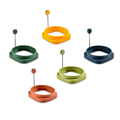 Moules à œufs en silicone alimentaire, 5 pièces