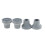Antislip Crutch Ferrules Rubber Tips 13mm ID Gray 1