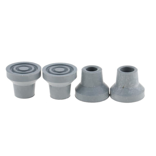Antislip Crutch Ferrules Rubber Tips 13mm ID Gray