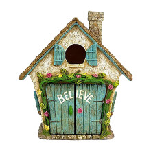 Porte miniature de jardin féerique peinte à la main qui s'ouvre