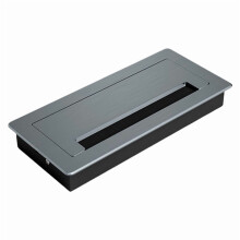 Desk Cable Management Grommets Brush Type Rectangle 4 Pack