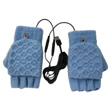 USB Heating Gloves Electric Heated Mittens for Women