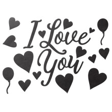 Happy Birthday Stickers for Balloons, I Love You Valentines & Wedding Decor – Cute Party Supplies Gift for Girlfriend/Wife