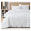 Branson White King Quilt Set Stone-Washed Microfiber 3-Piece 1