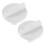 White Temperature Control Knobs for Refrigerator 2-Pack 5