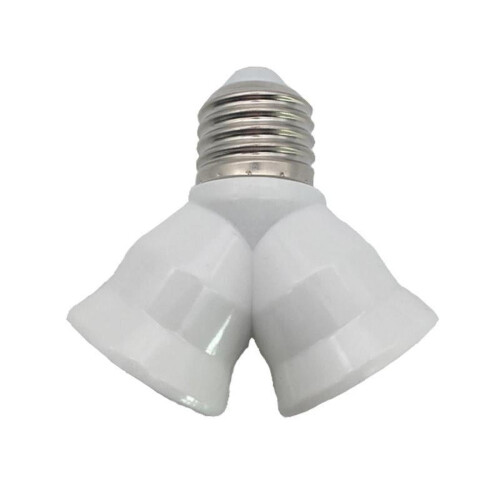 Adaptateur de douille E27LED, répartiteur 1 vers 2