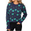 Women's St Patrick's Day knitted sweater shamrock pullover 1