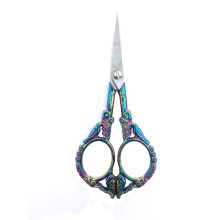 Embroidery Scissors Small Vintage Rainbow Bird Style