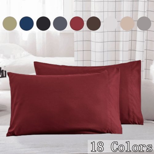 Koelende kussenslopen, kingsize, set van 2, rood, 20x35 inch