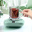 Tasse à café USB verte avec agitateur et soucoupe (1 pièce) 1