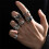 Gothic Skeleton Ring Set Unisex 6-Piece 1