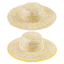 Straw Hat Breathable Big-brimmed Convenient Anti-UV Sunproof Sunshade Hat for Fishing,A S