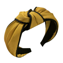 Women's Non-Slip Headband Fabric Hair Band Yellow