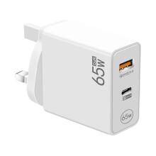PD-Schnellladegerät mit zwei Anschlüssen, Typ C65W