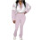 Completo da donna a due pezzi con blocchi di colore e coulisse 1
