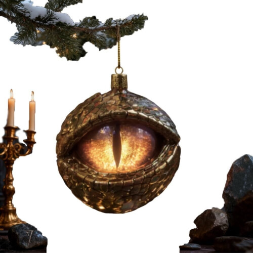Ornement de Noël Dragon Médiéval Cinq Éléments 1 pièce