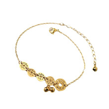 Women's Adjustable Titanium Steel Ankle Chain, One Pair
