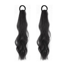 Body Wave Clip-in Ponytail Extension 18 inch 2 pcs Brown