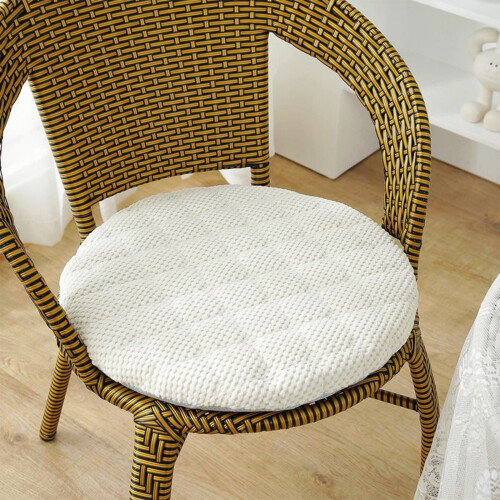 Round Memory Foam Seat Cushion with Removable Washable Cover