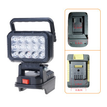 LED Foldable Job Light with Dual USB Port for 18V Battery