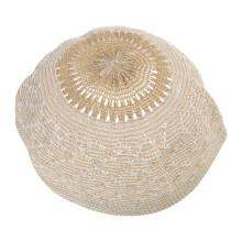 Kufi de prière islamique pour homme avec broderie