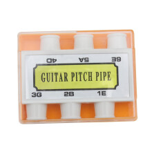Guitar pitch pipe tuner 6-tone plastic 4.5 x 5.2 cm