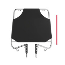 Fahrradkorb aus Metall, Gepäckträgertasche für vorne (Schwarz)