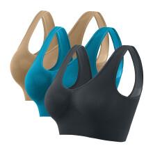 Nahtloser Sport-BH für Damen, ultradünn, ohne Bügel, atmungsaktiv