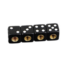 Dice Shape Valve Stem Cover for Car Truck Bicycle Tire 4pcs