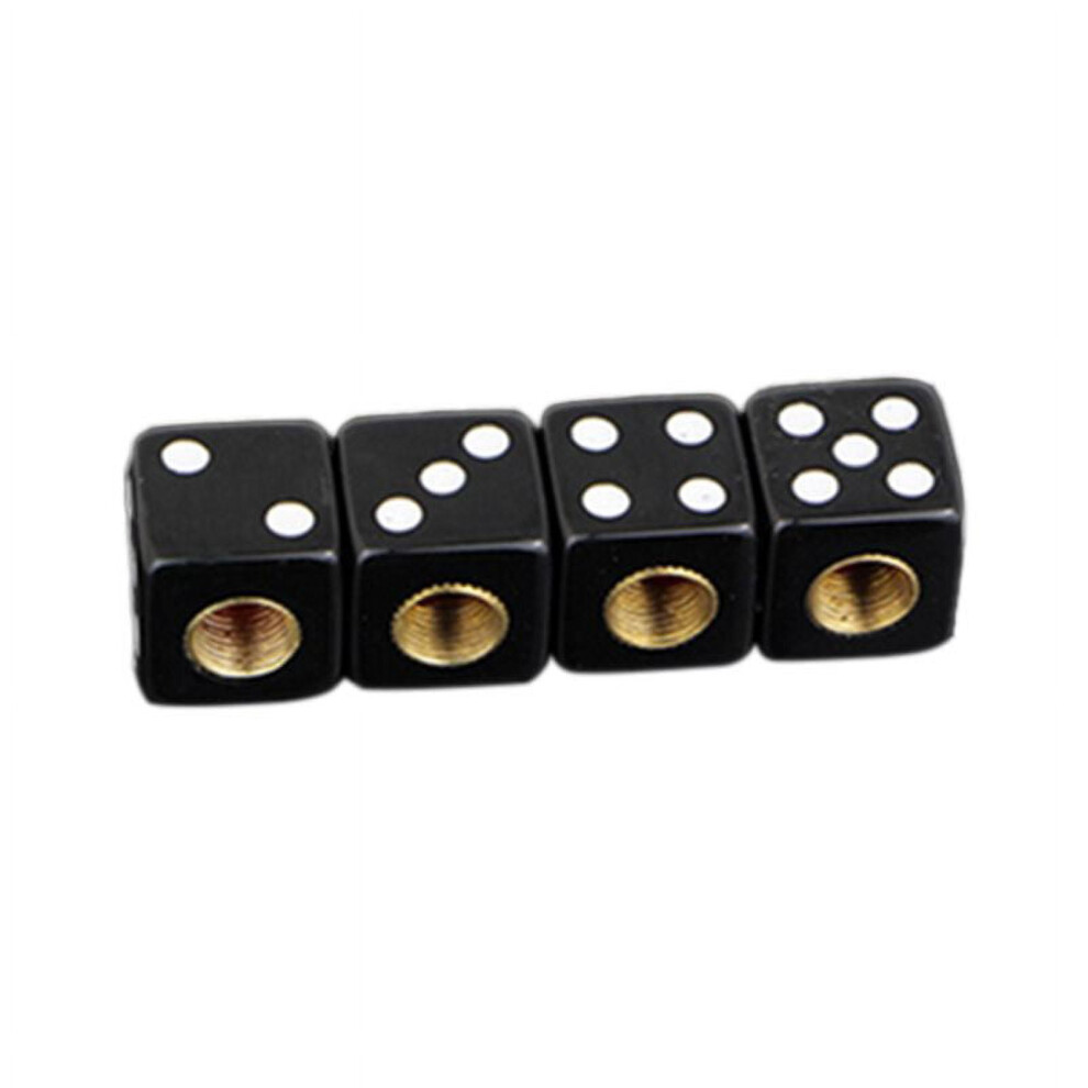 Dice Shape Valve Stem Cover For Car Truck Bicycle Tire 4Pcs 913466139019