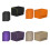 Trading Card Deck Box PU Leather 4 pcs Black Orange 1