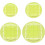 Acrylic quilting template circle set green 4 pcs 1