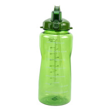 Auslaufsichere Wasserflasche, 2200 ml, mit Zeitmarkierung und Klappdeckel