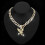 Κολιέ Cuban Link Iced Out Bling Ασημένιο Χρυσό 2