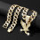 Κολιέ Cuban Link Iced Out Bling Ασημένιο Χρυσό 3