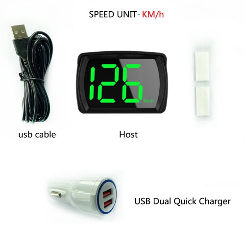 GPS HUD Digital Speedometer LED Display Universal Bil 2