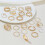 Gold Knuckle Rings Set Vintage Boho Style 22-Piece 7