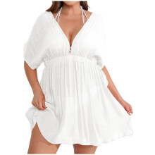 Women's V-Neck Cover-Up Dress for Beach Vacation
