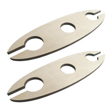 Support en bois antique pour 2 bouteilles et verres à vin