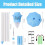 Oplaadbare bubbelfakkel tuinlamp 47 inch 6