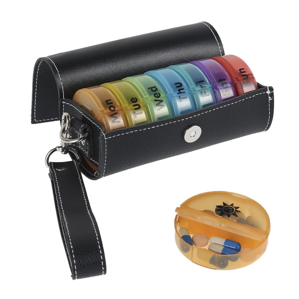 Willstar Pill Organizer AM PM Weekly 14 Compartment
