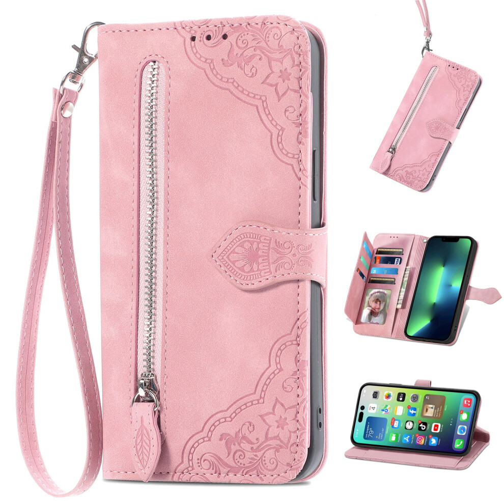 Pu Leather Wallet Case For Samsung Galaxy A25 5G With Pink 908436875943