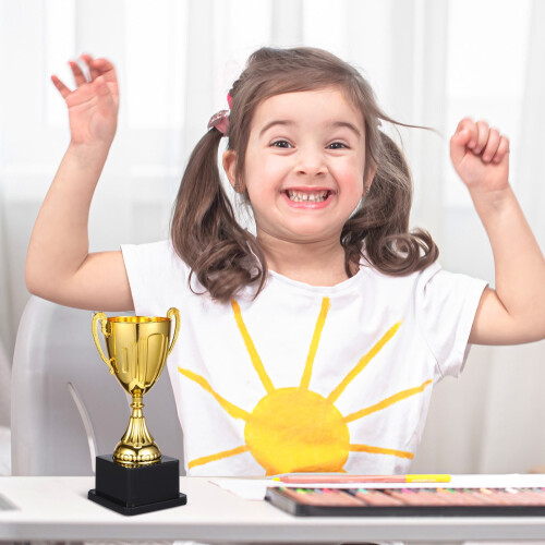 Golden Trophy Award Plastic Party Decoration 1pc